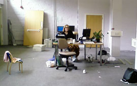Photo of Toni in empty office